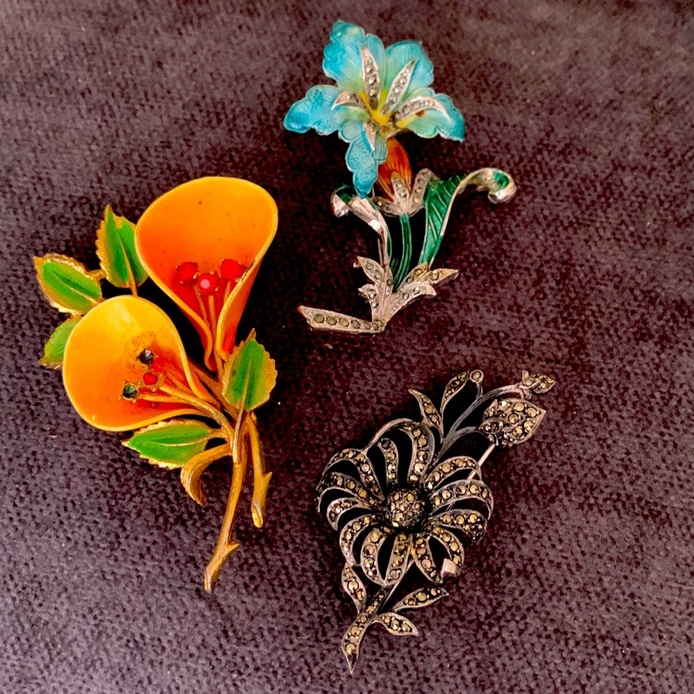 Floral Brooches